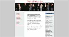 Desktop Screenshot of improtheater-ratzfatz.de