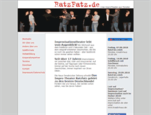 Tablet Screenshot of improtheater-ratzfatz.de